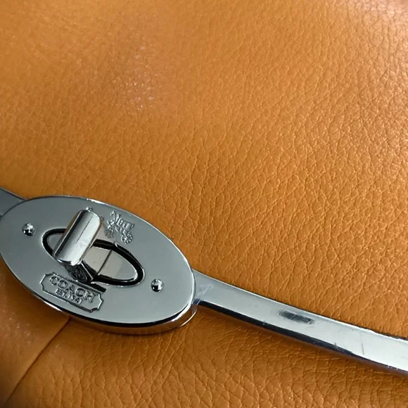 Coach Leather Madison Madeline 25166 Legacy Crossbody Satchel Bag in Saffron - Picture 5 of 16